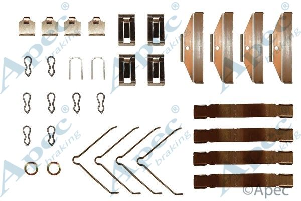 APEC BRAKING Комплектующие, колодки дискового тормоза KIT263